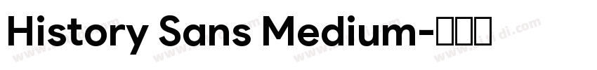 History Sans Medium字体转换